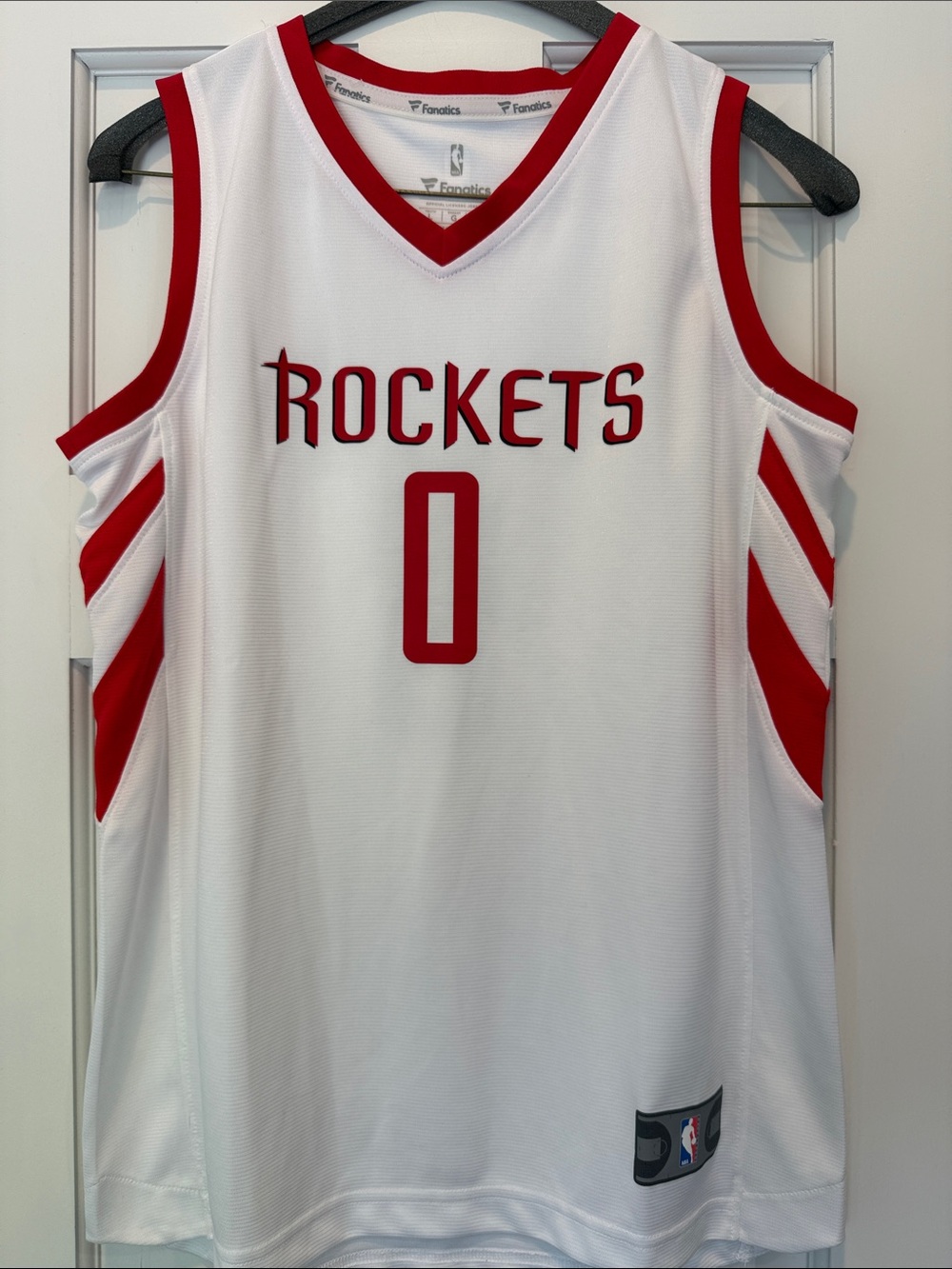 Fanatics Houston Rockets White Westbrook Jersey Youth Large
